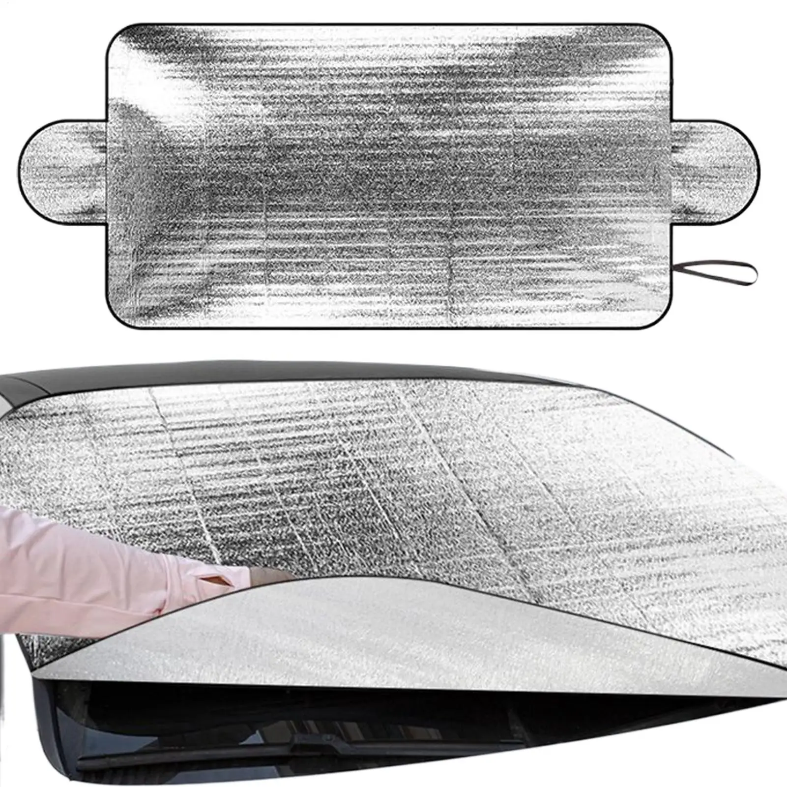 200x70cm Car Window Shades Front Windshield Car Windshield Sun Screen Foldable Screen Heat Resistant UV Protection For Outdoor