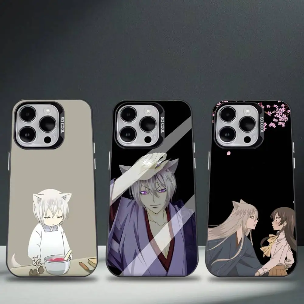 

Anime T-Tomoe Kamisama Phone Case For iPhone 16,15,14,13,12,11,8,7,Pro,Max,Plus,Mini,XS,SE Anti Fall Black Matte Hard