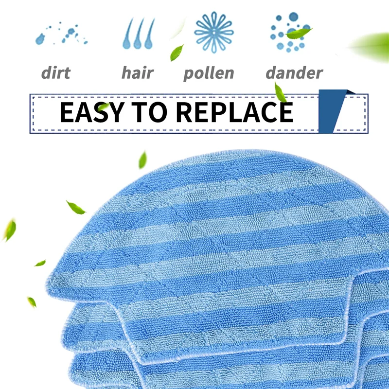 A61I 18Pcs For V55 Pro Mop Cloth Side Brush Hepa Filter For Ilife V55 Pro Robot Vacuum Cleaner Main Filter Patch Replacement