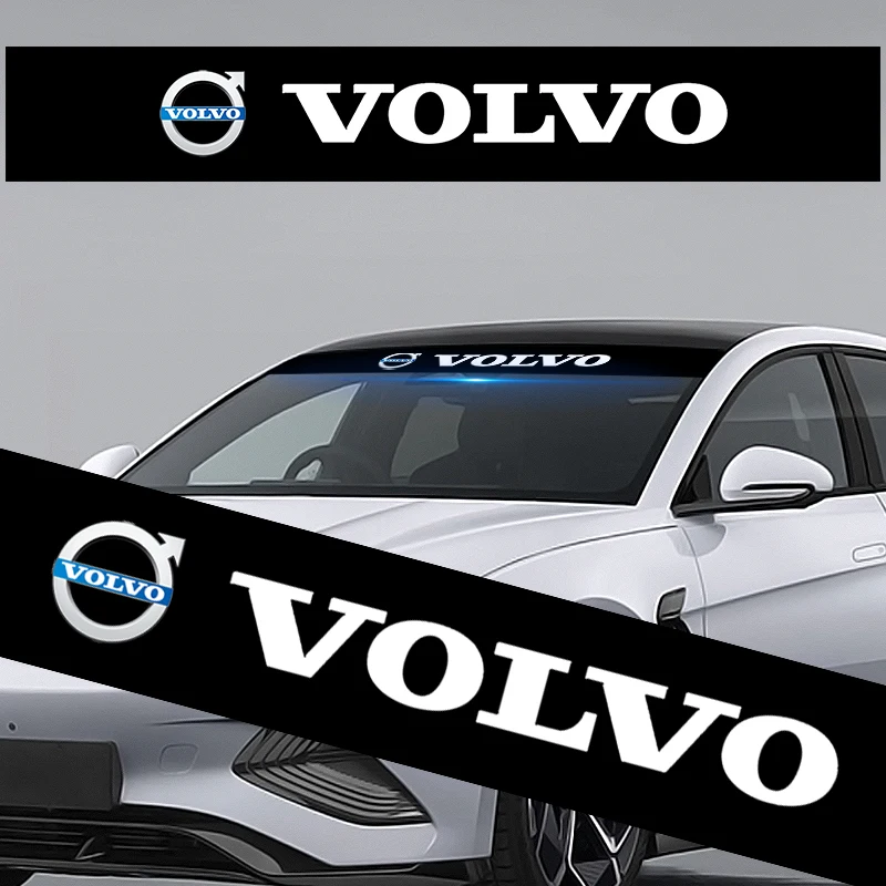 1pcs Car Front Windshield Stickers Front and Rear Decorative Decals Sticker For Volvo Xc90 S60 S80 Xc60 Xc70 Xc90 Fh V50 S40 C30