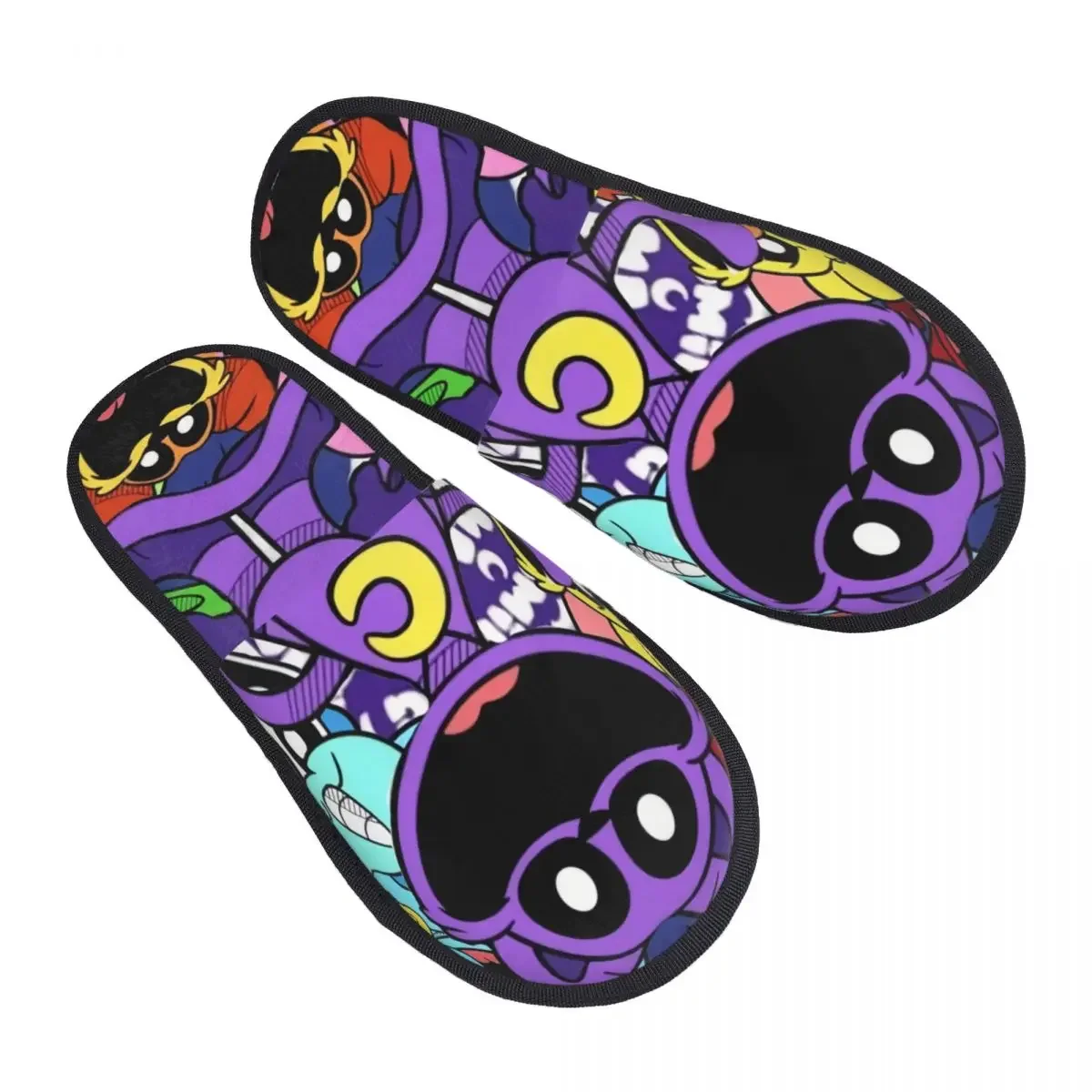 Custom Smilings Critters Game Cartoon Guest Slippers for Spa Women House Slipper