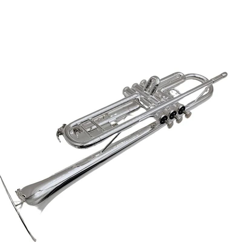 

New Jupiter JTR1110R Bb Tune Trumpet High Quality Brass Silver Plated Surface Musical Instrument Trumpet With Case Accessories