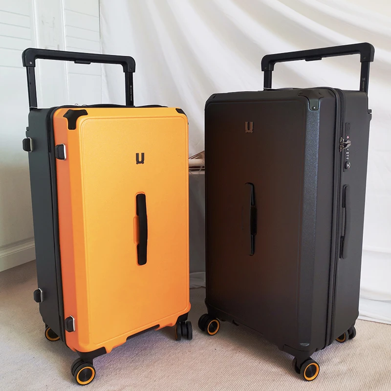 Travel luggage thickened large-capacity universal wheel trolley suitcase 26/28/30 suitcase wide trolley case with USB charging