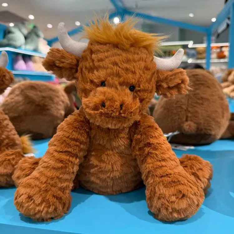 

Новейшая волна Jellycat, фигурная корова, плюшевая игрушка, мягкая плюшевая игрушка, милый подарок в стиле аниме для детского дня рождения, забавная кукла