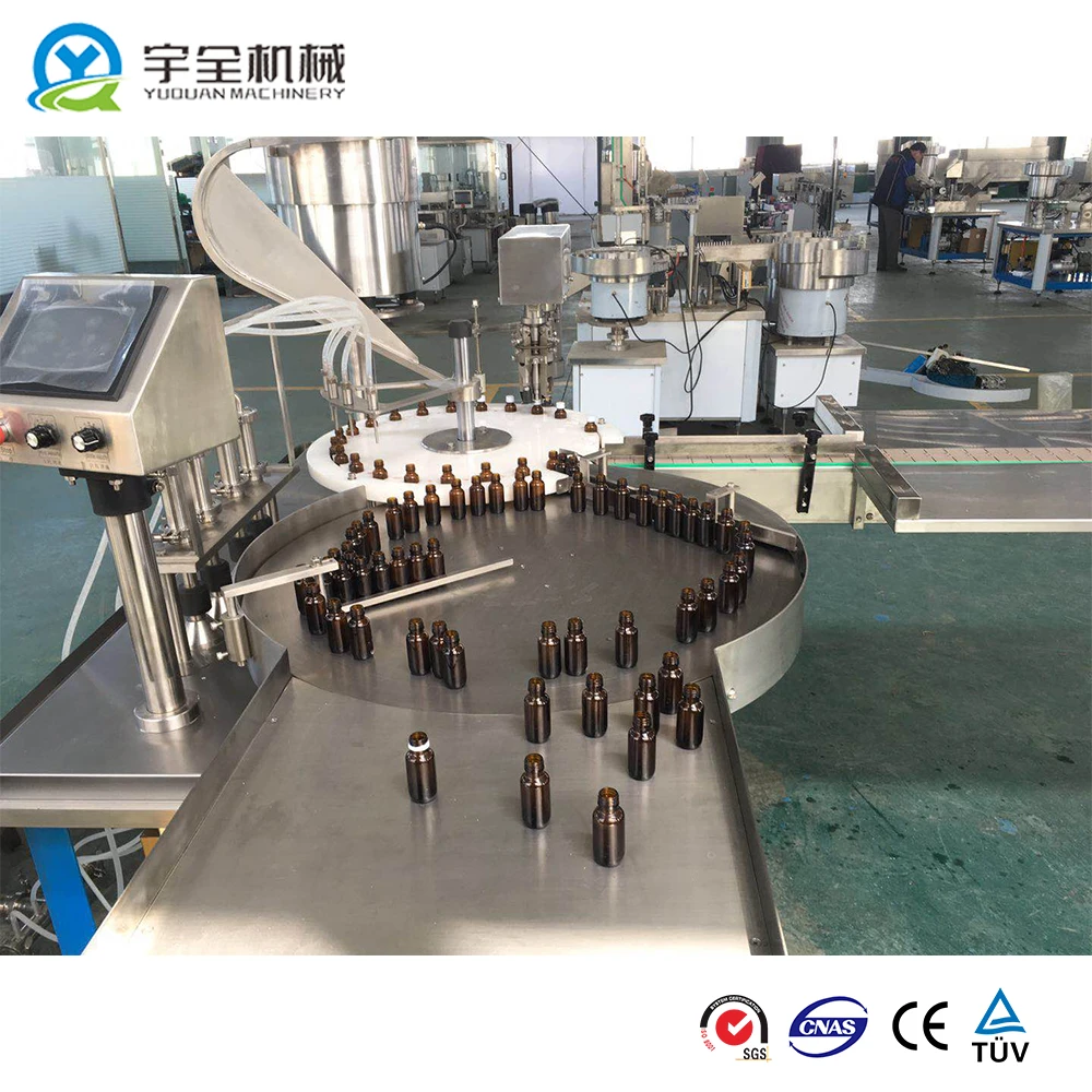 Automatic Aseptic Viscous Syrup Oral Liquid Soap Detergent Small Bottle Peristaltic Pump Filling Capping Sealing Machinery