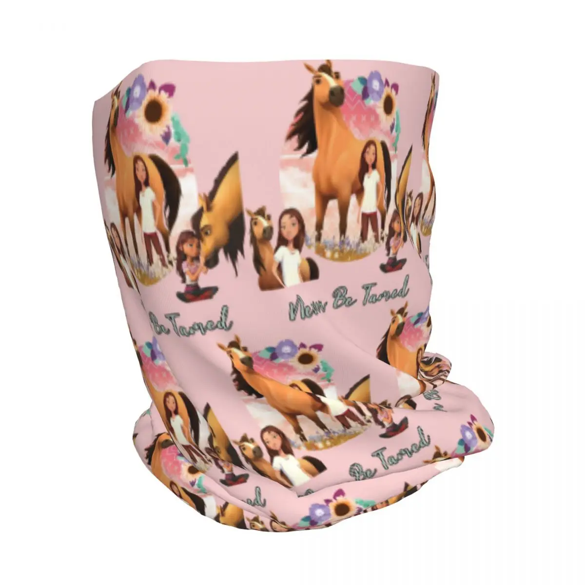 Never Be Tamed Spirit Riding Free Bandana Neck Gaiter Mask Scarf Multifunction Cycling Scarf Beanies Hat Unisex Adult Breathable
