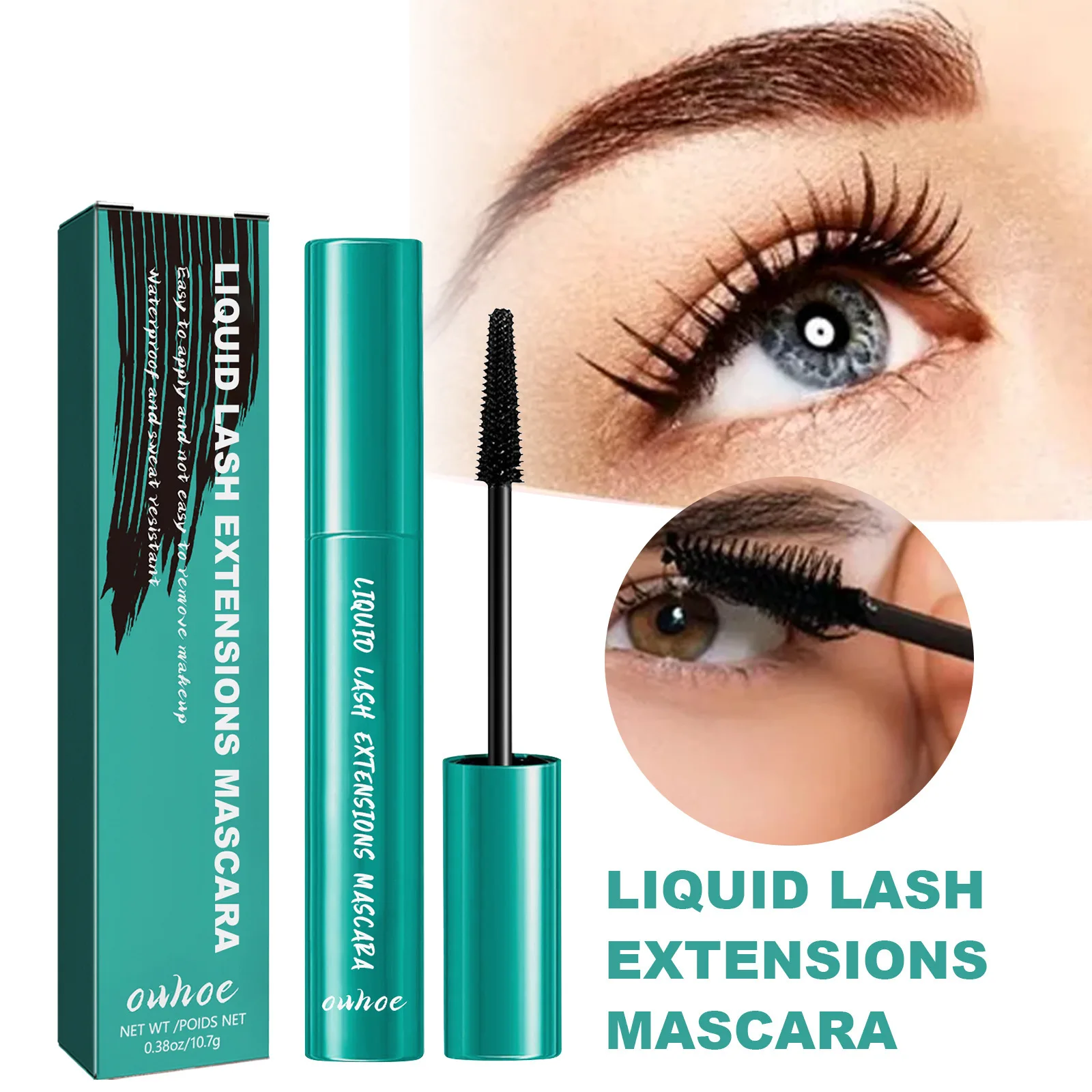 Prosperar-Cílios Curling Mascara, Alongar Cílios, Volume Extra, Impermeável, Preto Natural Lashes, Líquido Lash Extensões, Maquiagem dos olhos