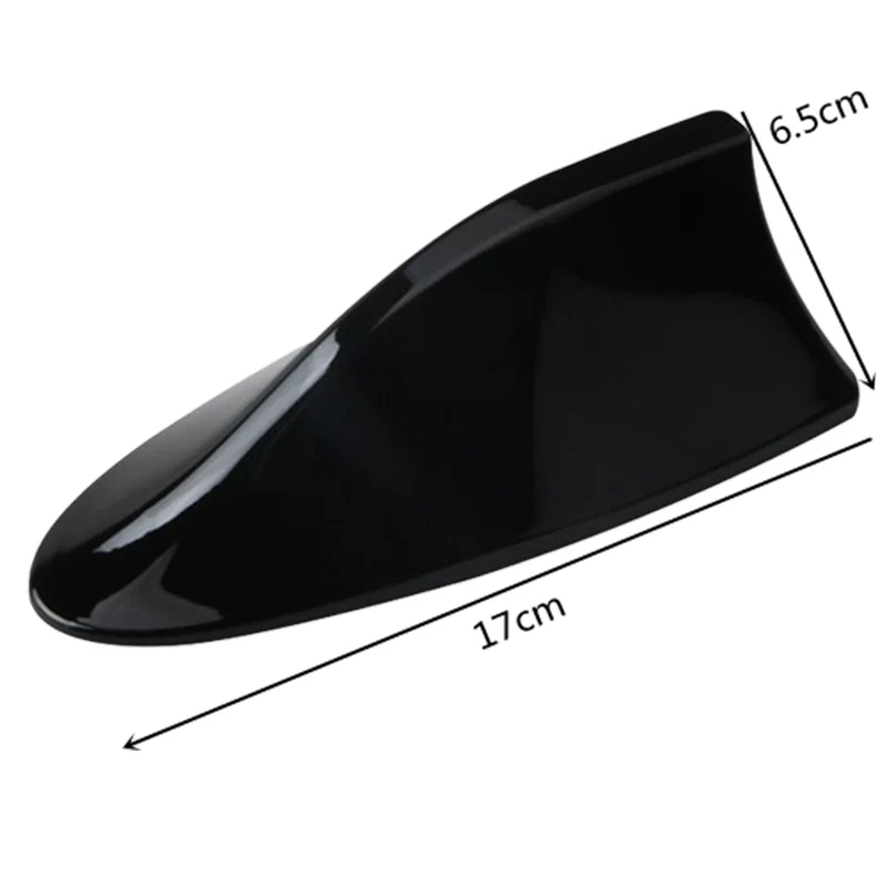 Neue Universal Carbon Look Auto Dach Top Mount Shark Fin Antenne Antenne Topper Auto Radio AM FM Antenne Signal Verstärker
