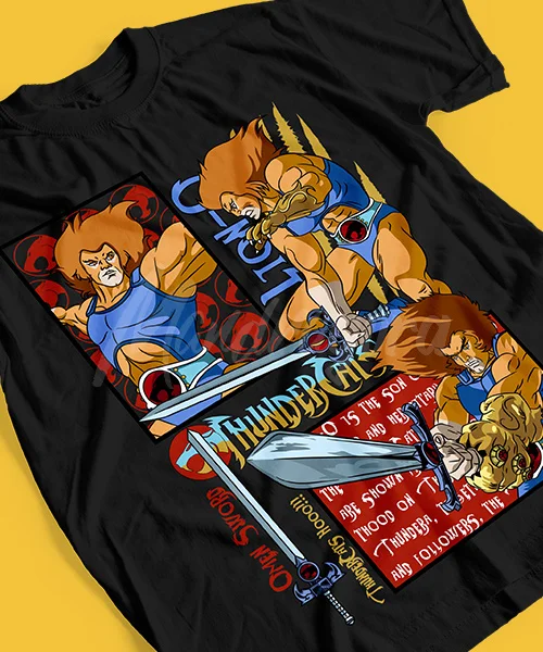 Camiseta unisex ThunderCats Lion-O Etapas de Batalla