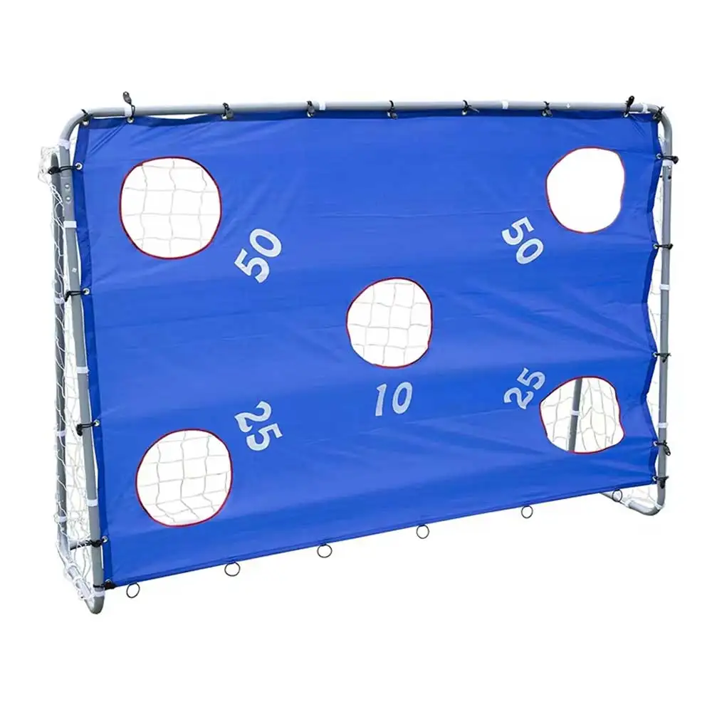 Rede de gol de futebol com estrutura de metal com alvo de tiro atacado treinamento profissional gol de futebol dobrável