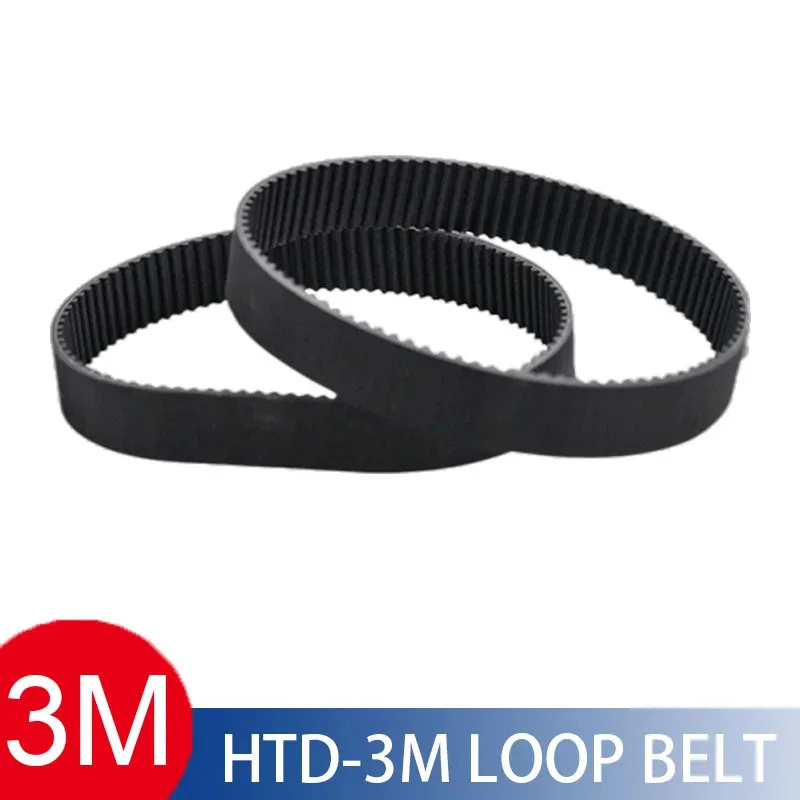 HTD 3M Timing Belt 804/810/813/825/831/885/900/951mm Width 8/10/12mm RubbeToothed Belt Closed Loop Synchronous Belt pitch 3mm