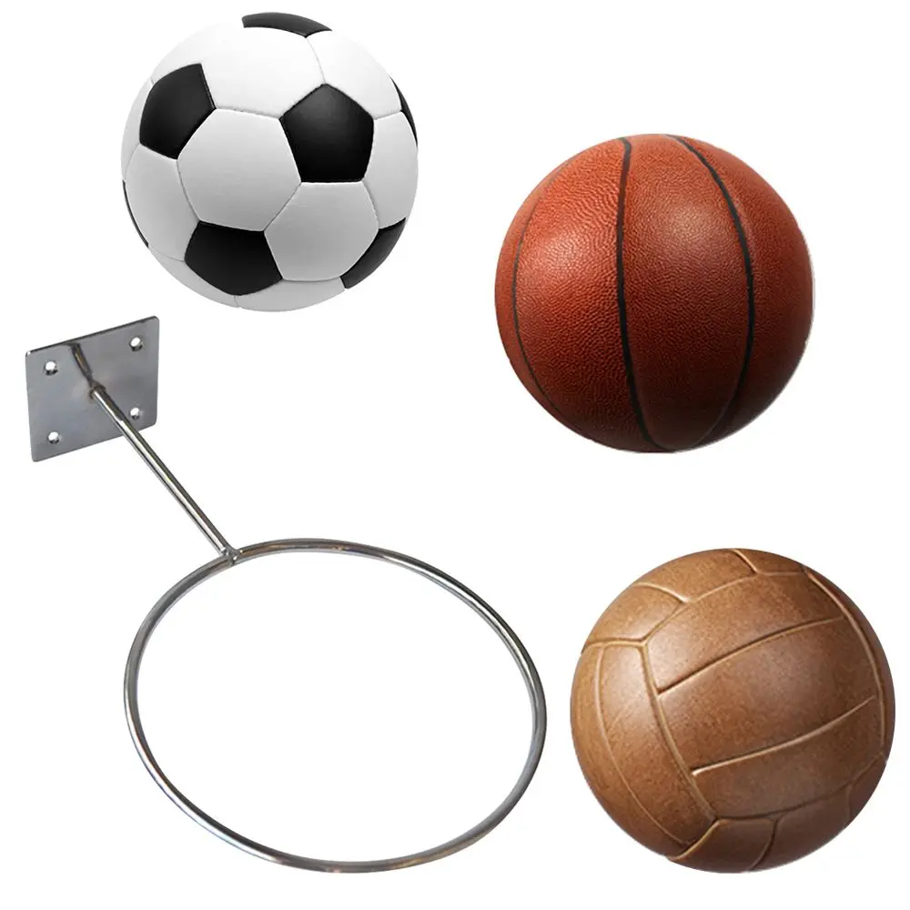 Round Ring Placement Soccer Cap holder Storage Stand Football Ball Holder Display Rack Wall Mount Basketball Bracket