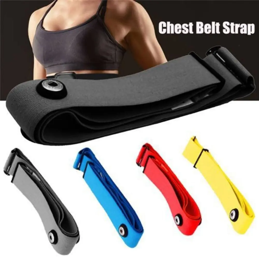 Silicone + Fiber Heart Rate Monitor Strap Multicolor Adjustable Heart Rate Monitor Chest Strap Heart Rate Monitor Chest Belt