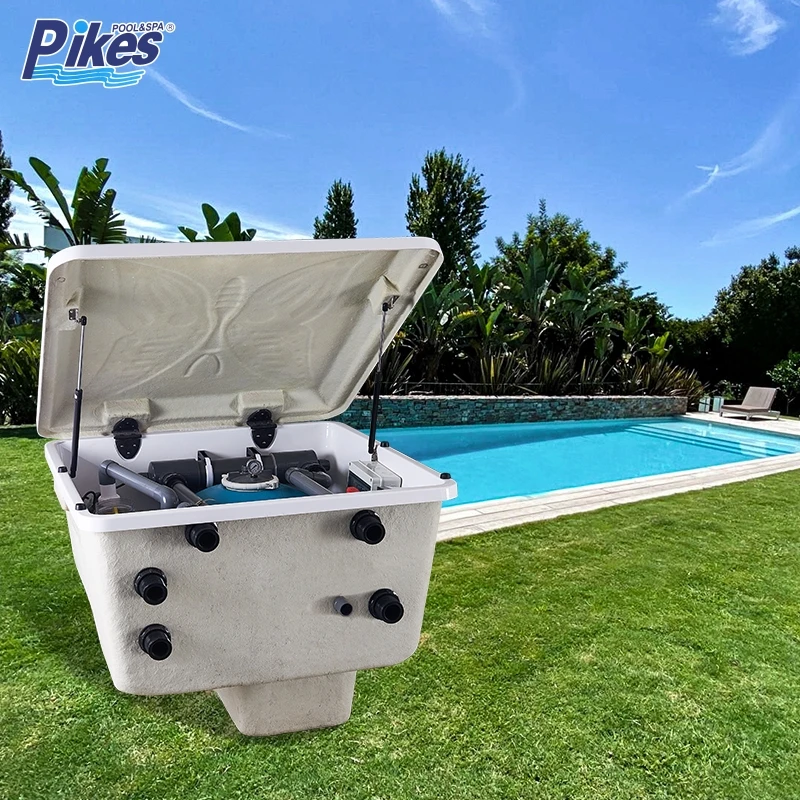 PK8035A Fiberglass In-ground Pool Filter Integrated Filtration With Sand Filter, Swimming Pool Pump, Sterilizer,Complete System