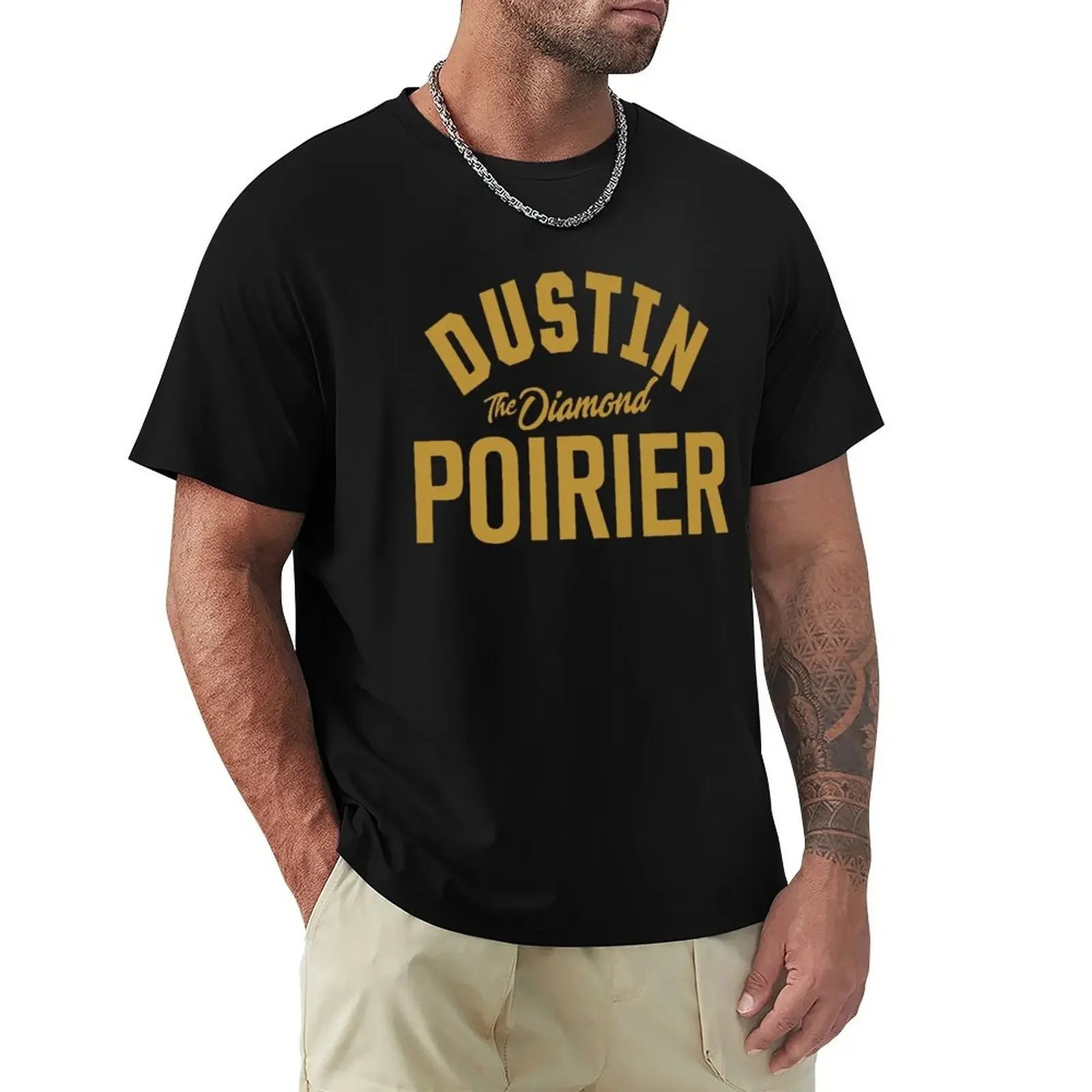 

Dustin Poirier T-Shirt oversized t shirt graphic tee shirt cheap stuff compression shirt men