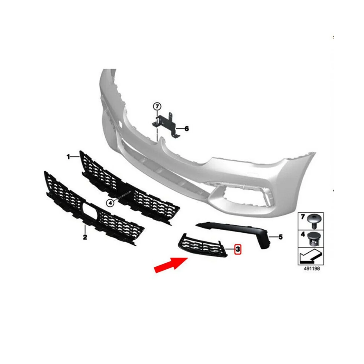 51118092157 2015 Front stoßstangen gitter geschlossener Kühlergrill wagen für BMW 7er G11 G12 2014-2016