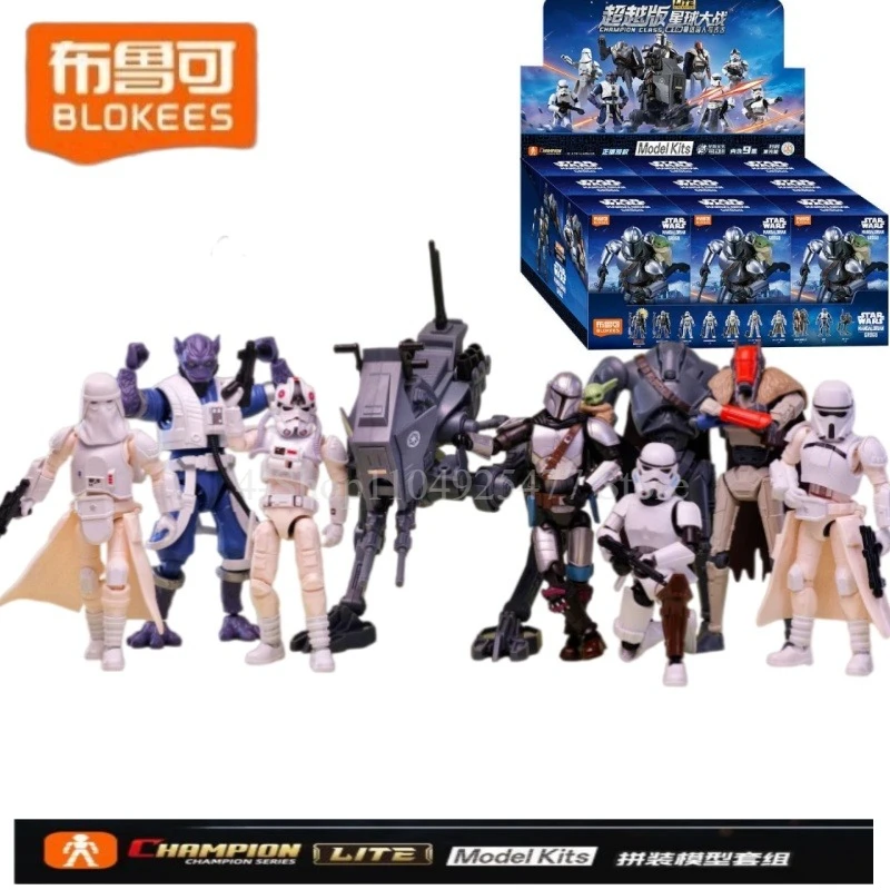 

New Original Blokees Star Wars Beyond LITE Episode 1 Mandalorians and Ancient Model Toys Building Blocks DIY for Kids Boys Gift