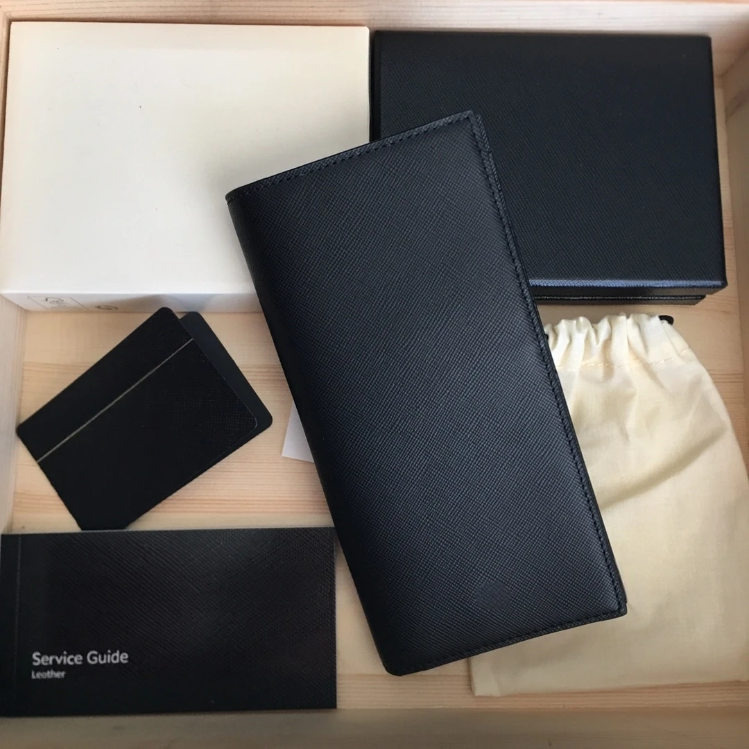 113207#189200 Handmade Suit Wallets Luxury Brand Leather Collection 4810 Westside Clutch Card Holder Money Clips Holiday Gift