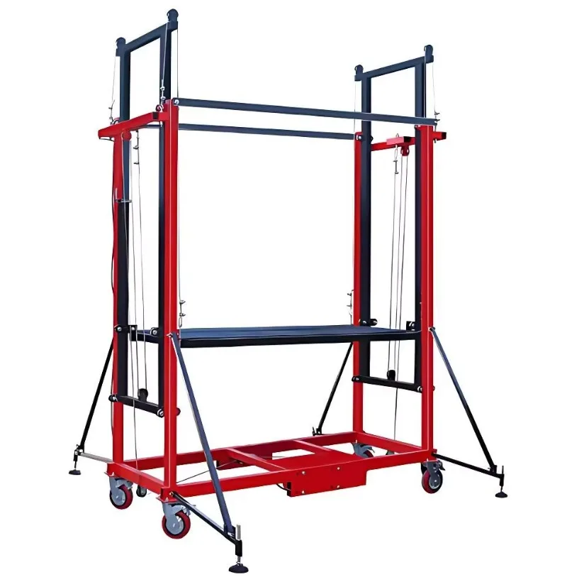 

Portable And Adjustable 2-12 M New Electric Scaffold Lift With Anti-Fall System Safe And Efficient Work Steel Material