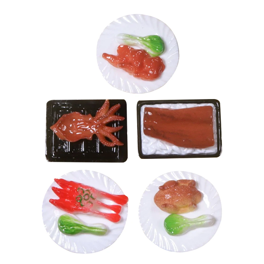 

Serve Simulated Food Mini House Kitchen Accessories Small Serving Resin Decorative Fake Prop