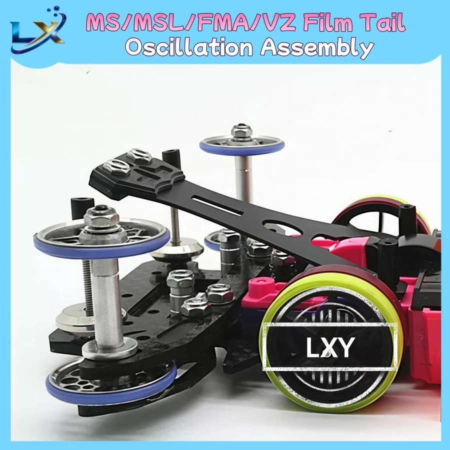 1~4PCS Homemade Tamiya Mini 4WD Accessories MS/MSL/FMA/VZ Film Rear Damper Set with Carbon Fiber Load-Bearing Component