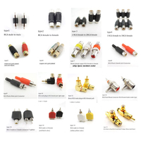 Audio RCA cable Connector Male Female to RCA 2RCA 3RCA male female angle Jack Plug M/F Video socket wire Adapters for Camera AV