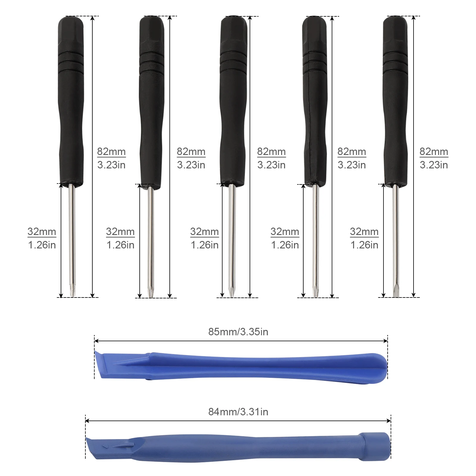11 In 1 Screwdrivers Kits Mobile Cell Phone Opening Pry Repair Tool Kit Fit for Phone