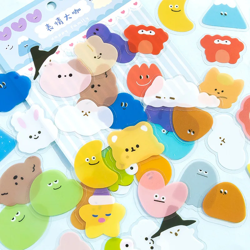 

Gift kawai Sticker Pack Expression Pet Stickers Korean Cartoon Guka Decorative Board Game Lovely Wholesale School