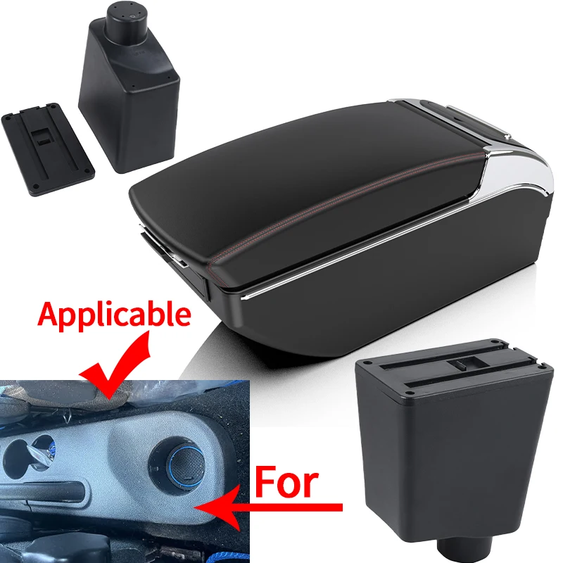Para renault clio 4 caixa de apoio braço renault captur clio 3 iii iv acessórios do console central do carro para aumentar o espaço armazenamento modificação
