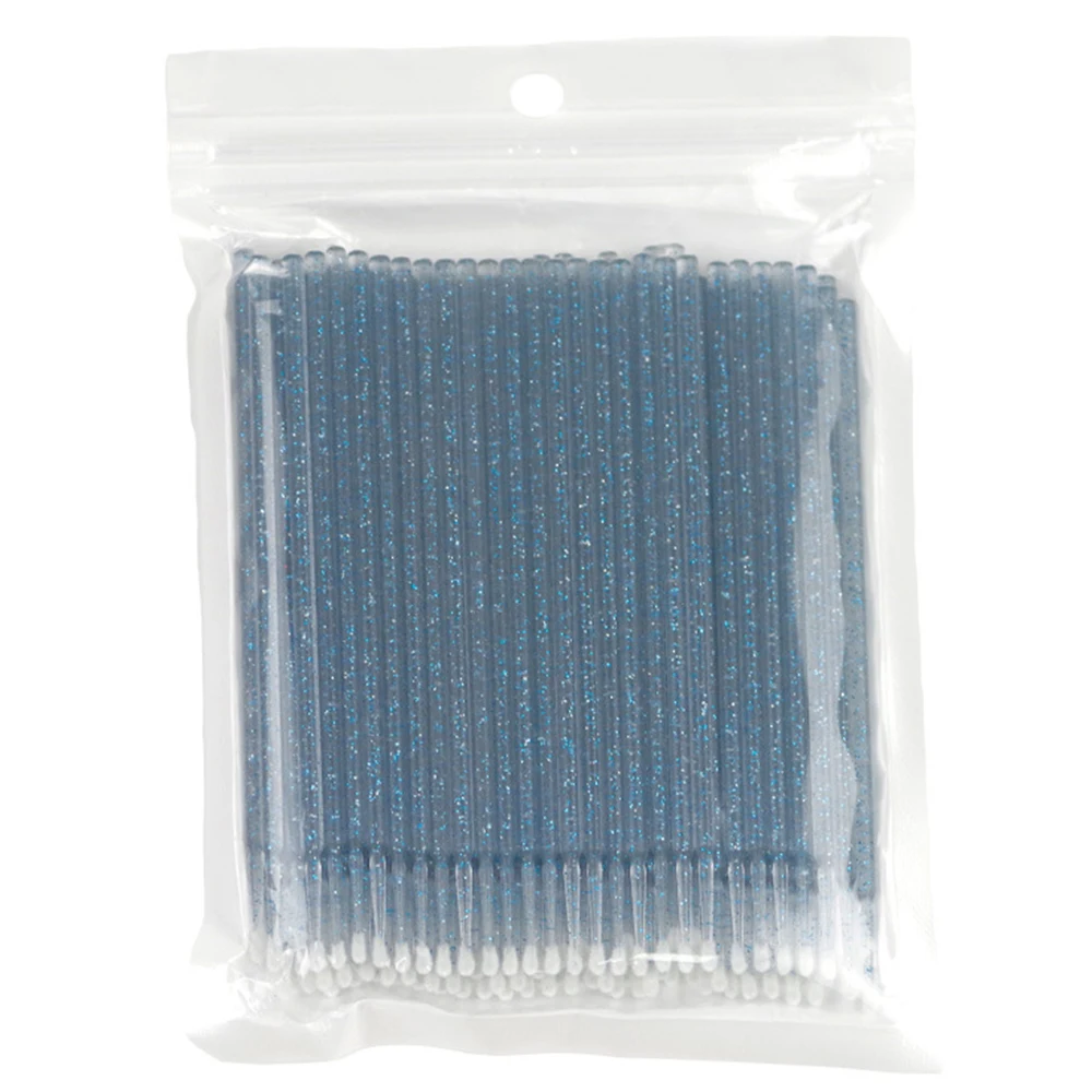 100 stücke Wimpern Reinigung Pinsel Micro Baumwolle Tupfer Individuelle Entfernen Make-Up Pinsel Wimpern Microbrush Schönheit Sauber Werkzeuge