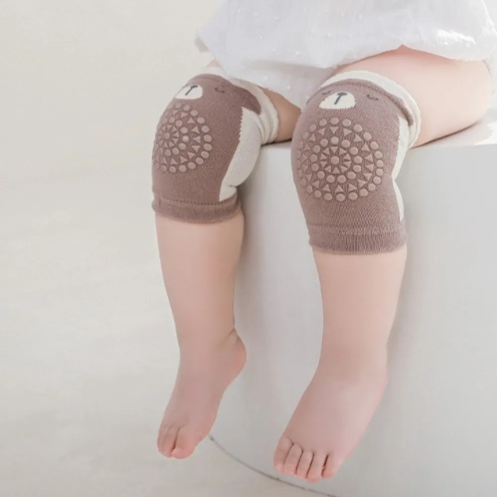 Summer Thin Knee Pads Anti-Slip Cartoon Patterns Crawling Protector Soft Knit Cotton Safety Protector Knee Elbow Protector