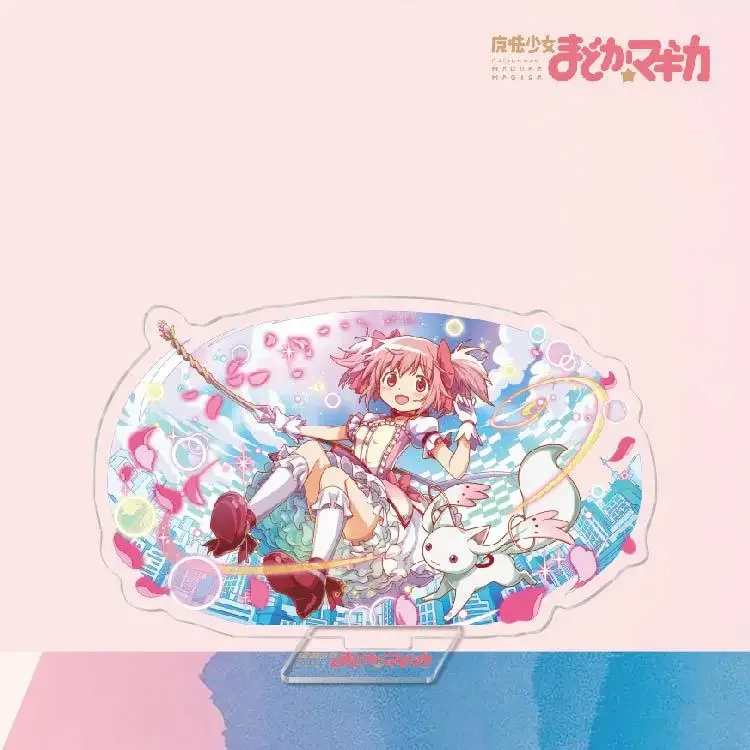 Anime Acrylic Stand Model Plate Keychain Puella Magi Madoka Magica Group Collection Kaname Madoka Akemi Homura Tomoe Mami 15cm