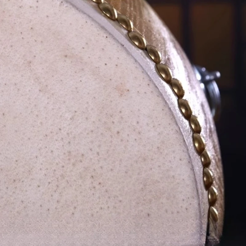 طبلة القاعة الخشبية مقاس 6.5 بوصة براميل من جلد البقر ذات النبرة العالية لقاعة الأوبرا الشعبية أداة طبلة الموسيقى الصينية التقليدية