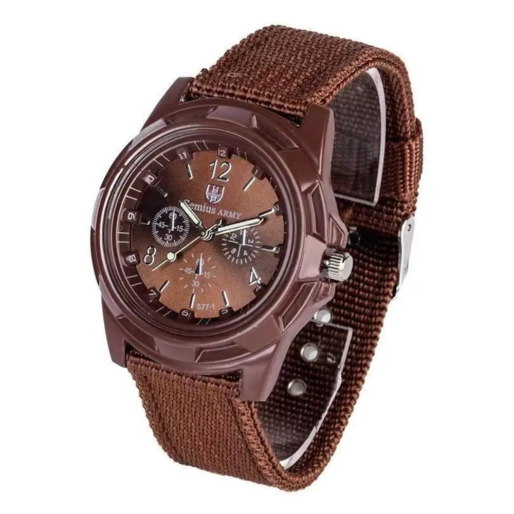 Nylon Braided Strap Gemius Swift Watch Night Light Nylon Band Quartz Watch Woven Band Swiss Quartz Wristwatch Night Time