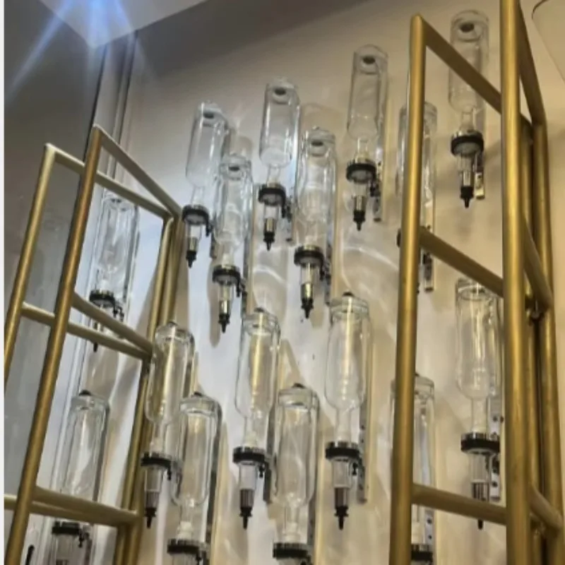 Unique Wall Hanging Perfume Filling Rack Fits 500/750ml Bottles Scent Oil Dispenser for Boutique