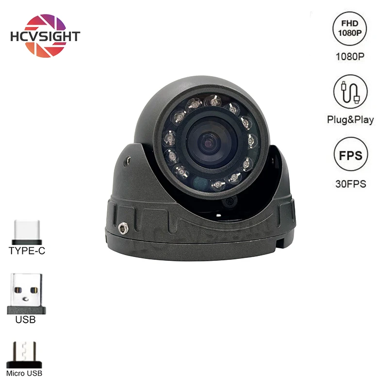 

2MP 1080P CMOS Weatherproof USB Camera UVC OV2710 CMOS 12pcs IR LED Night Vision CCTV Camera Webcam