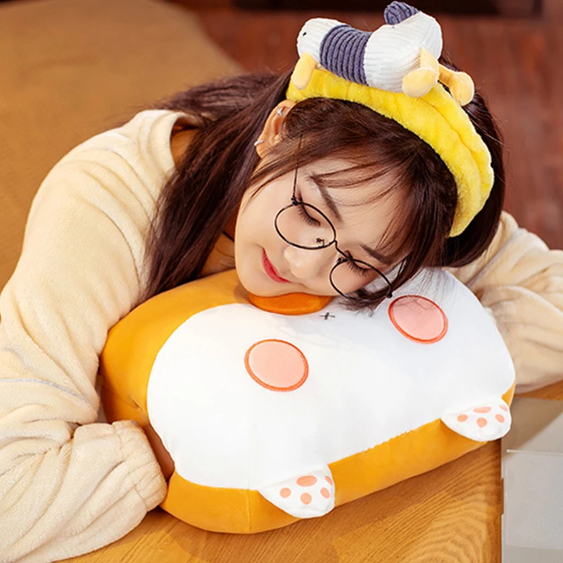 Cartoon Toys Plush Toy Cute Animal Style Toy Warm Hand Stuffed Pillow Doll Birthday Gift
