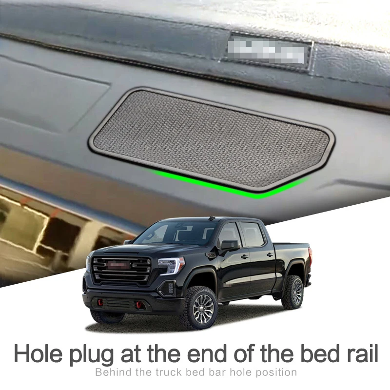 

Suitable for 19-22 Chevrolet Silverado modified bed rail pile cover Sierra Sierra rear trunk hole plug