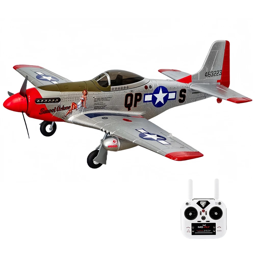 MO-FLY P-51D 1/16 مقياس 685 مللي متر جناحيها 2.4 جيجا هرتز 10CH المدمج في الدوران 3D/6G فرش EPP FPV RC طائرة شراعية BNF/RTF #3