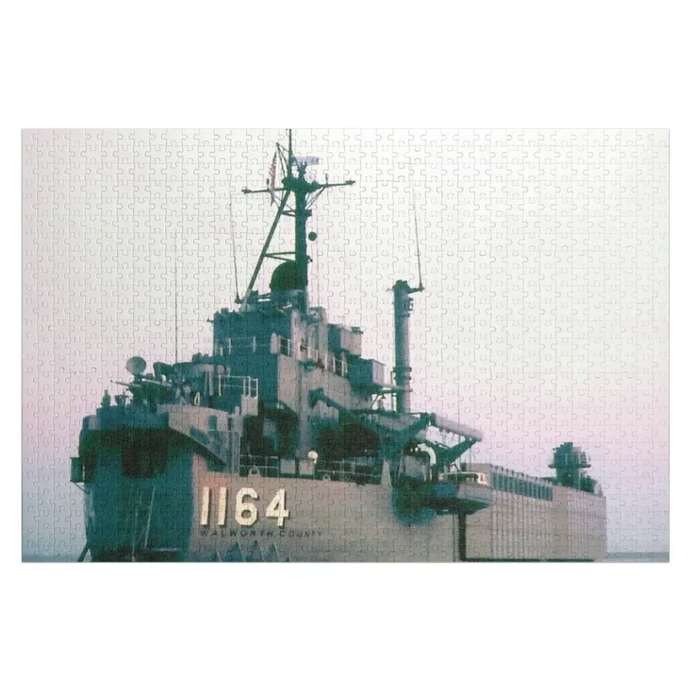 USS WALWORTH COUNTY (LST-1164) SHIP'S STORE Jigsaw Puzzle Jigsaw Pieces Adults Customizable Child Gift Puzzle