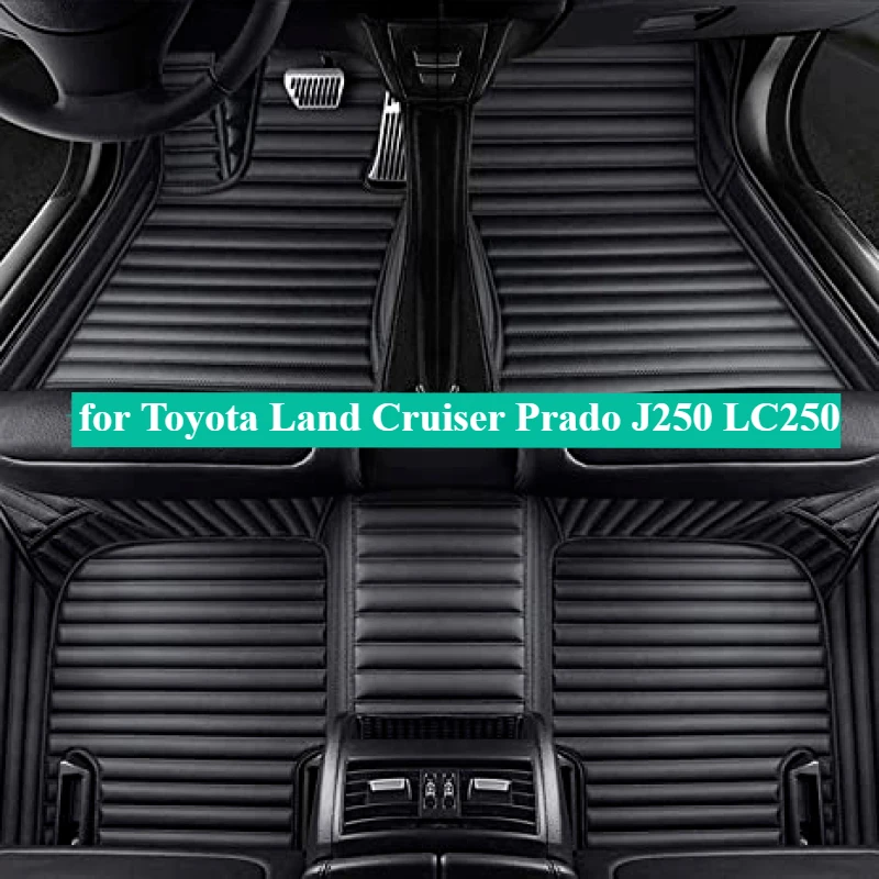 

Custom Car Floor Mats for Toyota Land Cruiser Prado 250 J250 LC250 2006-2025 5/6/7Seat Accessories Auto leather Carpet Trunk