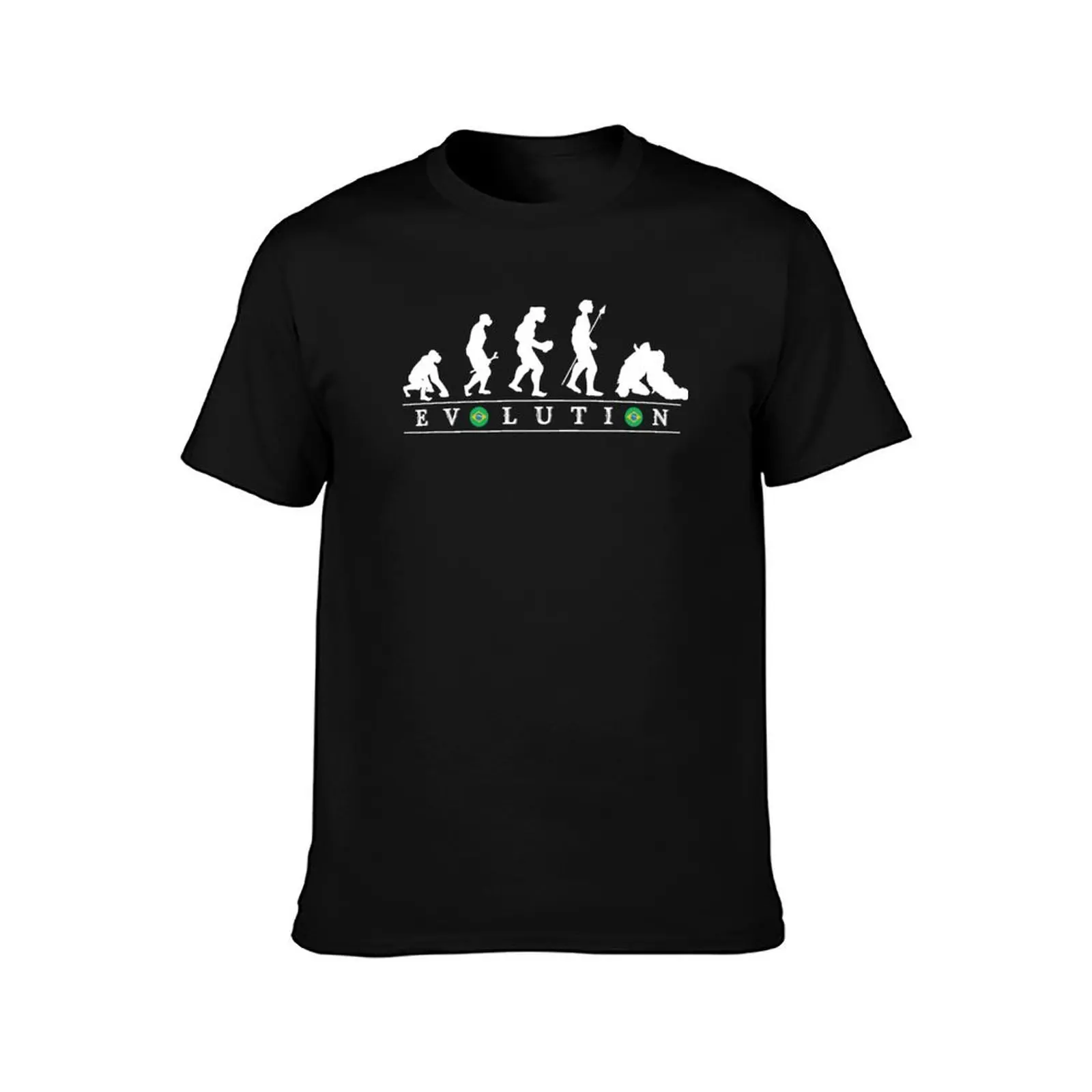 Brazilian Jiu Jitsu BJJ Evolution T-Shirt Retro Graphic Print T-Shirt