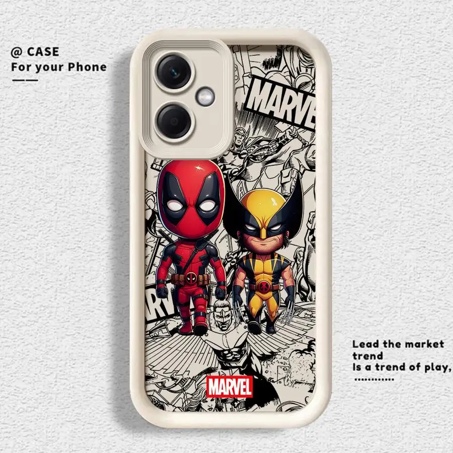Hot Deadpool Wolverine Case for Xiaomi Redmi Note 10S 11S 13 10 11Pro 12 13Pro 11 12S 14 Pro Plus Soft Cover 