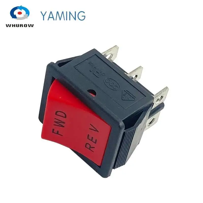 5 pz FWD-REV 6 Pin Toggle Interruttore A Bilanciere Saldatrice Elettrica Alimentazione 2 Posizione ON-OFF Rosso Mini Barca pulsante