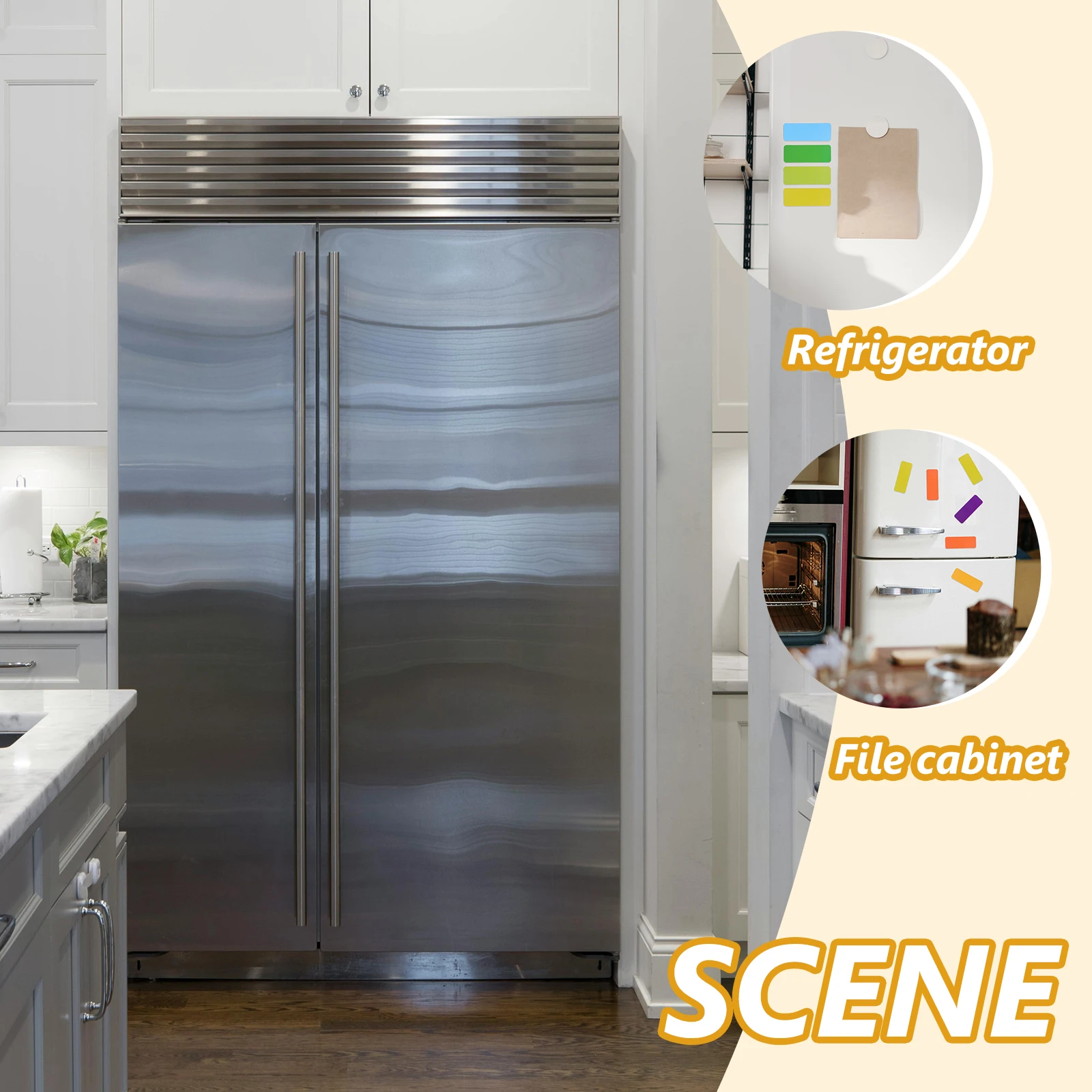 

72 шт. магнитных этикеток для сухого стирания, маркировочные магниты для холодильника, магниты для дома и офиса