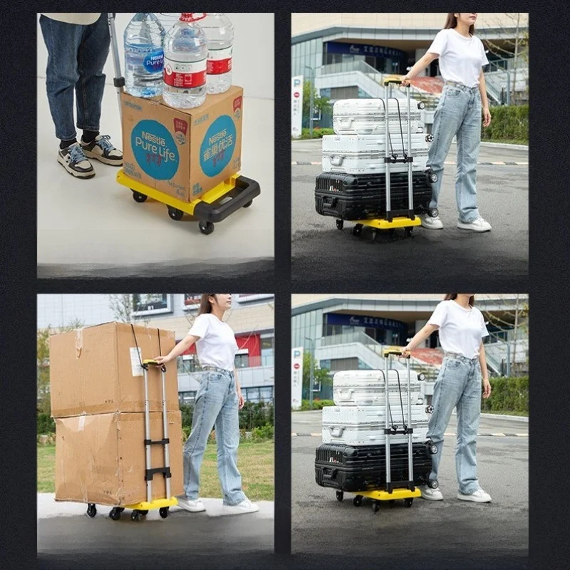 chariot-de-transport-robuste-a-quatre-roues-tire-a-la-main-a-plateau-plat-silencieux-chariot-de-courses-portable-poignee-retractable-en-acier-inoxydable