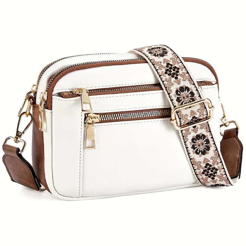 

Stylish Square Crossbody Bag -Large Capacity PU Casual Shoulder Bag-Features Four Card Slots-Adjustable Strap-Perfect for Travel