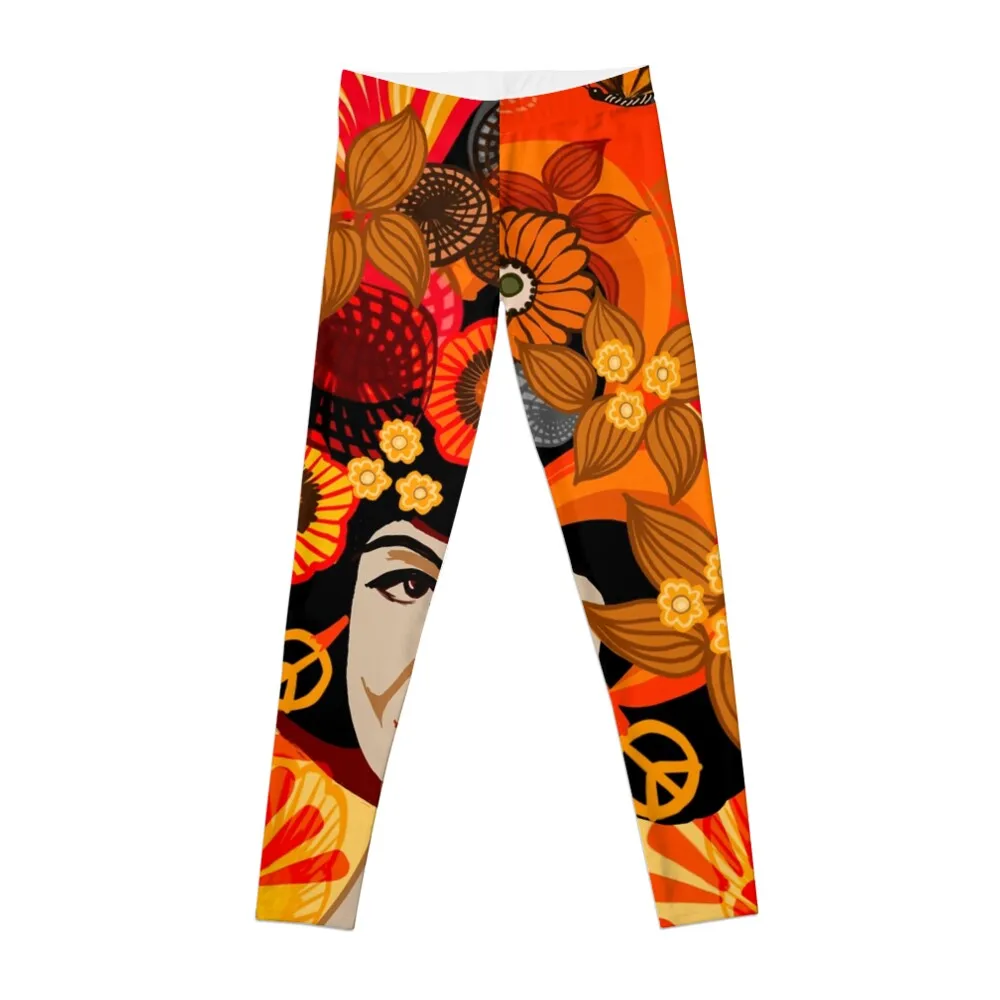 

Equality, Angela Davis Hope retro 70s Leggings legging pants raises butt Female legging pants Womens Leggings