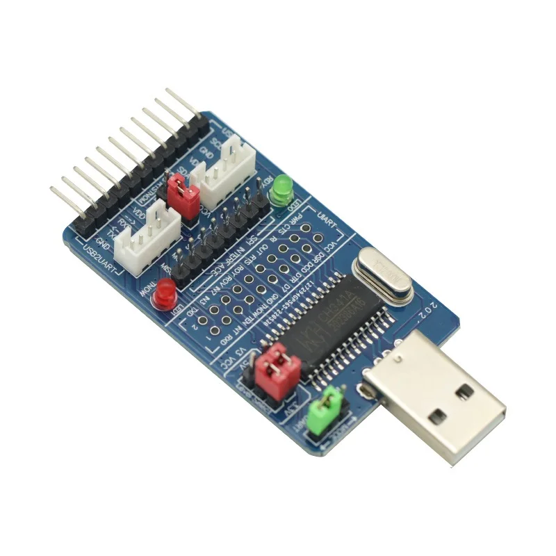 

ALL IN 1 CH341A USB to SPI I2C IIC UART TTL ISP Serial Adapter Module EPP/MEM Converter For Serial Brush Debugging RS232 RS485