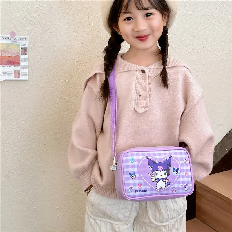 Kawaii Sanrio Crossbody Bag Cinnamoroll Simple Hobos Chest For Students Dzieci Torby na ramię Plecak podróżny dla kobiet Prezenty